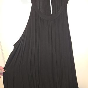 Torrid Black Crinkle Gauze Goddess Neck Tank Top - Size 3